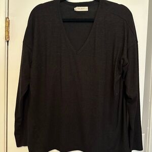 Lucky Brand Black V-Neck Sweater